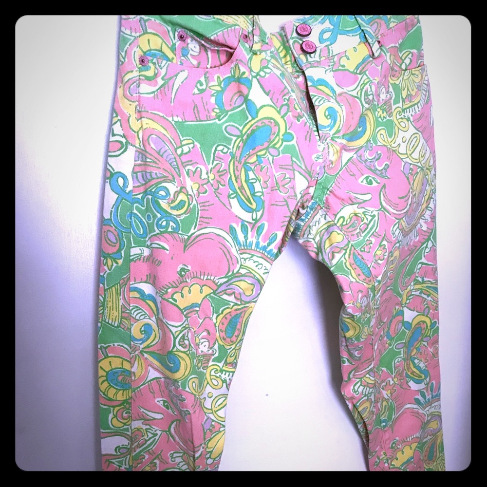 Lilly Pulitzer Worth Skinny Mini ZIP size 4